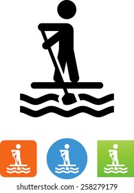 Paddle Boarding Icon