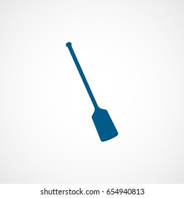 Paddle For Boat Blue Flat Icon On White Background