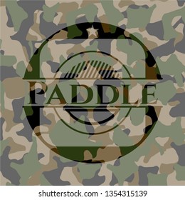 Paddle camouflaged emblem