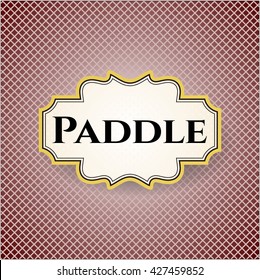 Paddle card or banner