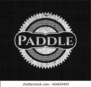 Paddle with chalkboard texture