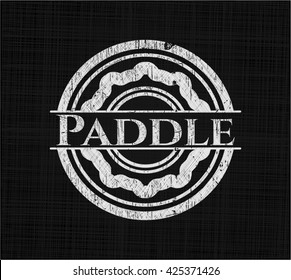 Paddle with chalkboard texture