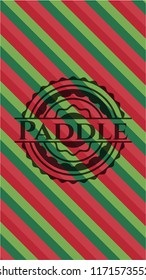 Paddle christmas badge background.