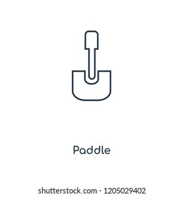 Paddle concept line icon. Linear Paddle concept outline symbol design. This simple element illustration can be used for web and mobile UI/UX.