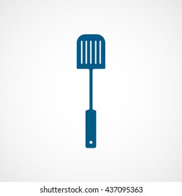 Paddle For Cooking Blue Flat Icon On White Background