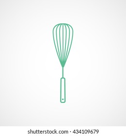 Paddle For Cooking Green Icon On White Background