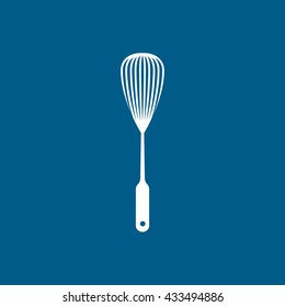 Paddle For Cooking Icon On Blue Background
