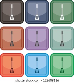 Paddle cooking, icon, vector