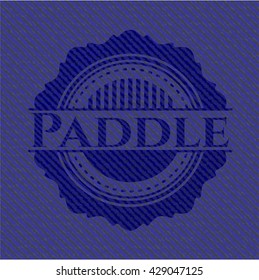 Paddle emblem with jean high quality background