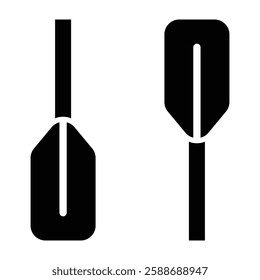 Paddle Glyph Icon Design For Personal And Commercial Use