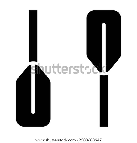 Paddle Glyph Icon Design For Personal And Commercial Use