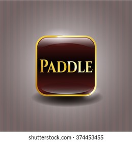 Paddle gold badge or emblem