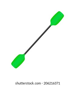 Paddle in green design 