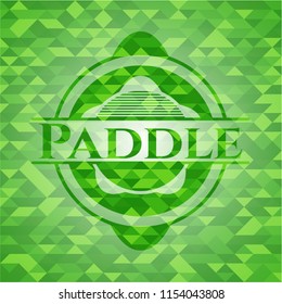 Paddle green mosaic emblem