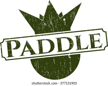 Paddle grunge stamp