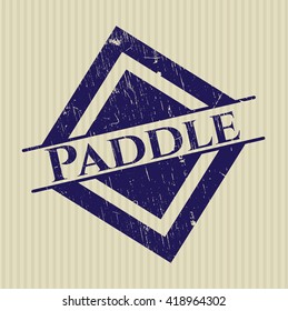 Paddle grunge stamp