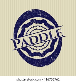 Paddle grunge style stamp