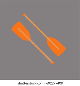 paddle icon flat design