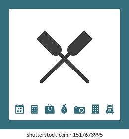 Paddle icon illustration isolated vector sign symbol