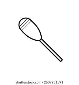 paddle icon. paddle icon from kitchen collection. Outline vector isolated on white background. 