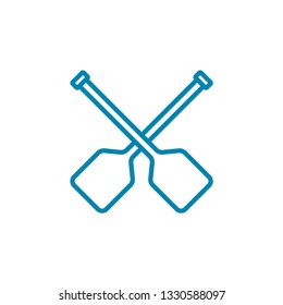 Paddle icon Outline Vector
