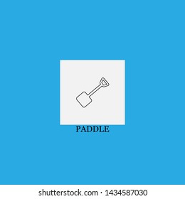 paddle icon sign signifier vector