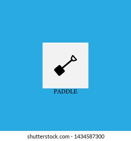 paddle icon sign signifier vector