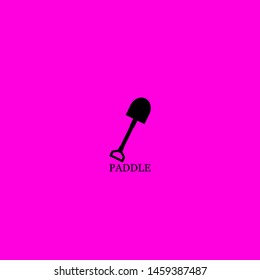 paddle icon sign signifier vector