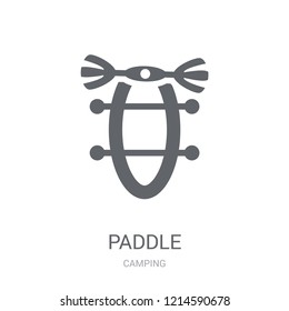 Paddle icon. Trendy Paddle logo concept on white background from camping collection. Suitable for use on web apps, mobile apps and print media.