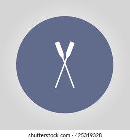 Paddle icon vector. Concept illustration for design.