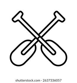 paddle icon vector design template simple and clean