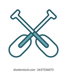 paddle icon vector design template simple and clean