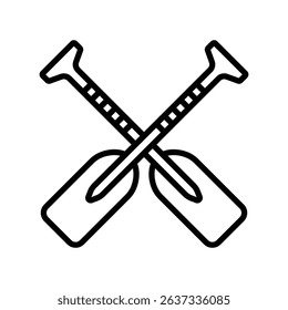 paddle icon vector design template simple and clean