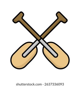 paddle icon vector design template simple and clean