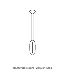 Paddel-Symbol, Vektor. Ruderillustrationszeichen. Rudersymbol oder -logo.