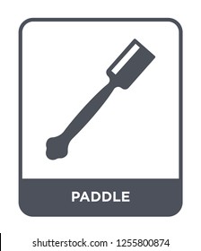 paddle icon vector on white background, paddle trendy filled icons from Kitchen collection, paddle simple element illustration