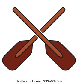 paddle icon vector template illustration logo design