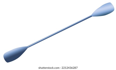 Paddle for kayak isolated on white background. Vector design element.