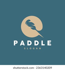 Paddle Logo, Boat Paddle Design Vector Illustration Symbol Simple Design