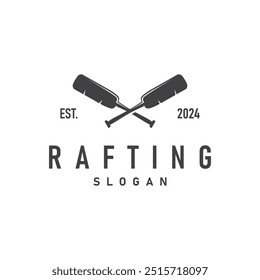 Paddle Logo Boat Paddle Design Vector Illustration Symbol Simple Design