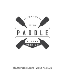 Paddle Logo Boat Paddle Design Vector Illustration Symbol Simple Design