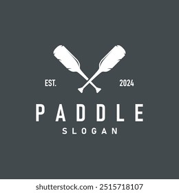 Paddle Logo Boat Paddle Design Vector Illustration Symbol Simple Design