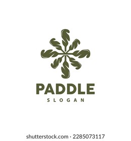 Paddle Logo, Boat Paddle Vector, Crossed Paddle Icon, Illustration Symbol Simple Design