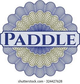 Paddle money style rosette