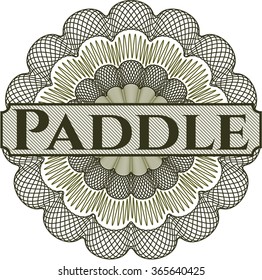 Paddle money style rosette