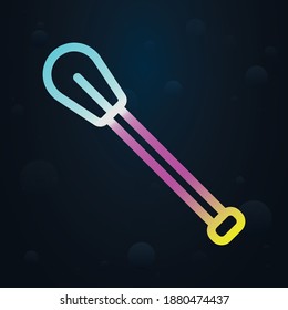 Paddle nolan icon. Simple thin line, outline vector of seaside icons for ui and ux, website or mobile application