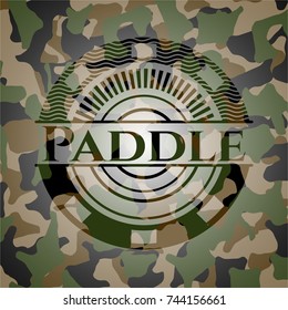 Paddle on camo texture