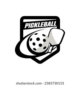 Paddle Pickleball Sports Team Club Logo Template Vector