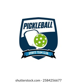 Paddle Pickleball Sports Team Club Logo Template Vector