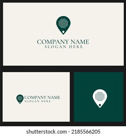 Paddle Pin Location logo vector